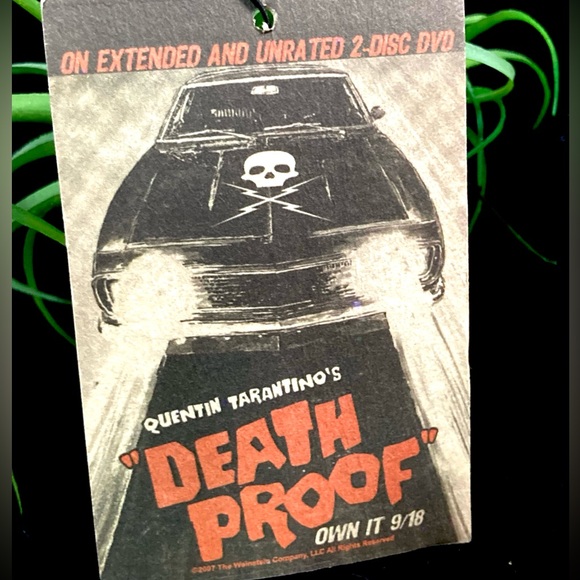 RARE PROMO 2007 Quentin Tarantino "DEATH PROOF" Movie Promotional Hanging Card - Picture 6 of 11